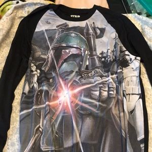 Boba Fett junior mens long sleeve